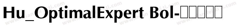 Hu_OptimalExpert Bol字体转换